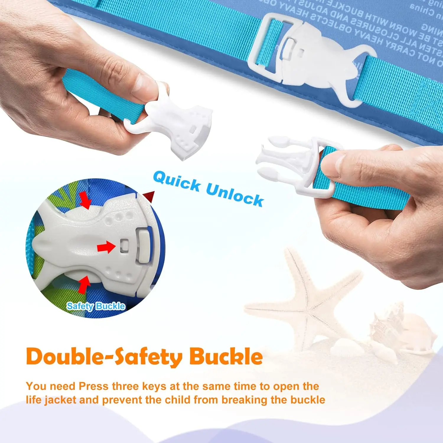 Chriffer Kids Swim Vest Life Jacket for 22-66 Pounds Boys and Girls, Toddler Floatie with Shoulder Harness Arm Wings Beach Pool