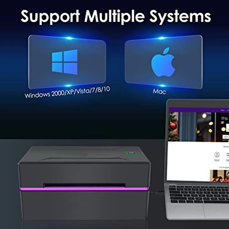 UPS DHL Air waybill thermal barcode printer free application for mobile phone sticker thermal printer for computer