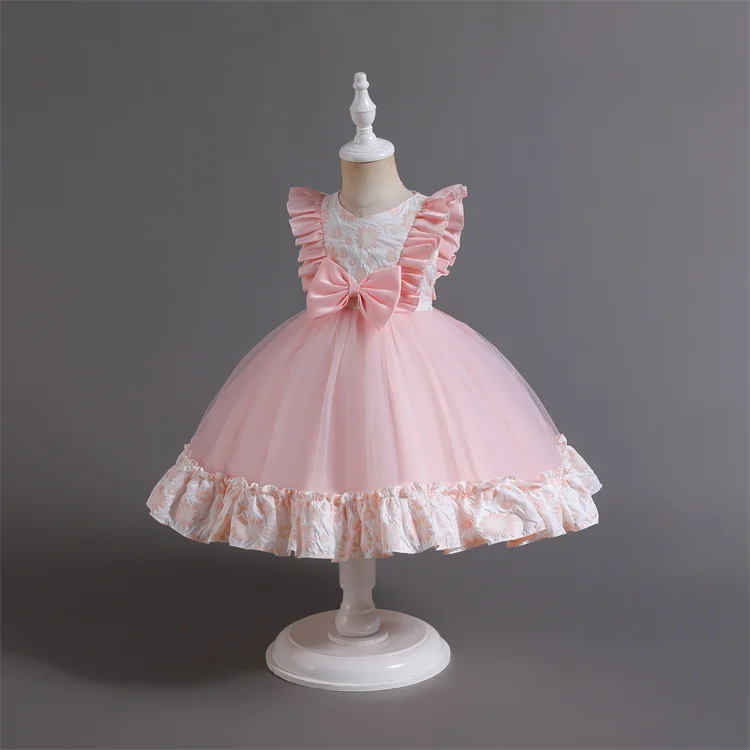 Оригинальные прямые продажи платья для девочек Лолита газовое Платье Бабочка Дешевые Детские великолепные Пышные юбки
