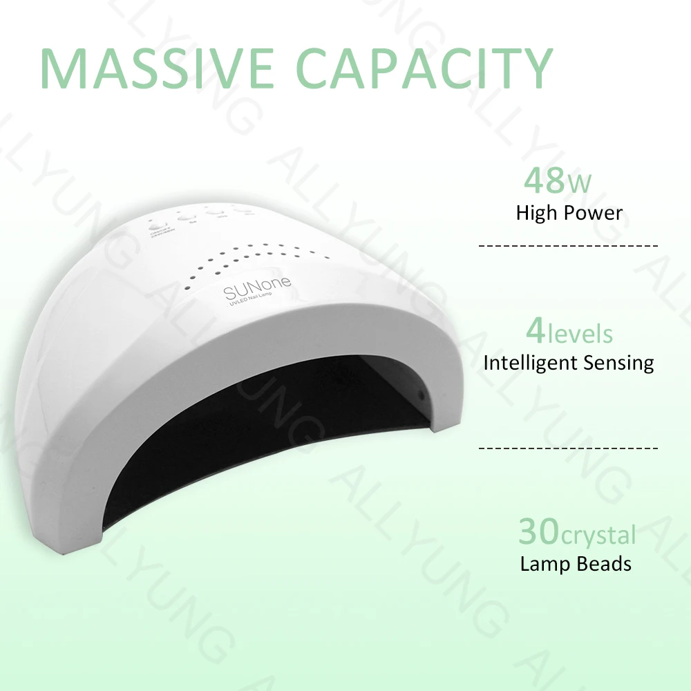 Professional 48W UV LED Nail Dryer Lamp Smart Manicure Equipment with 3 Gear Timer for Gel Polish Drying Electric Supply