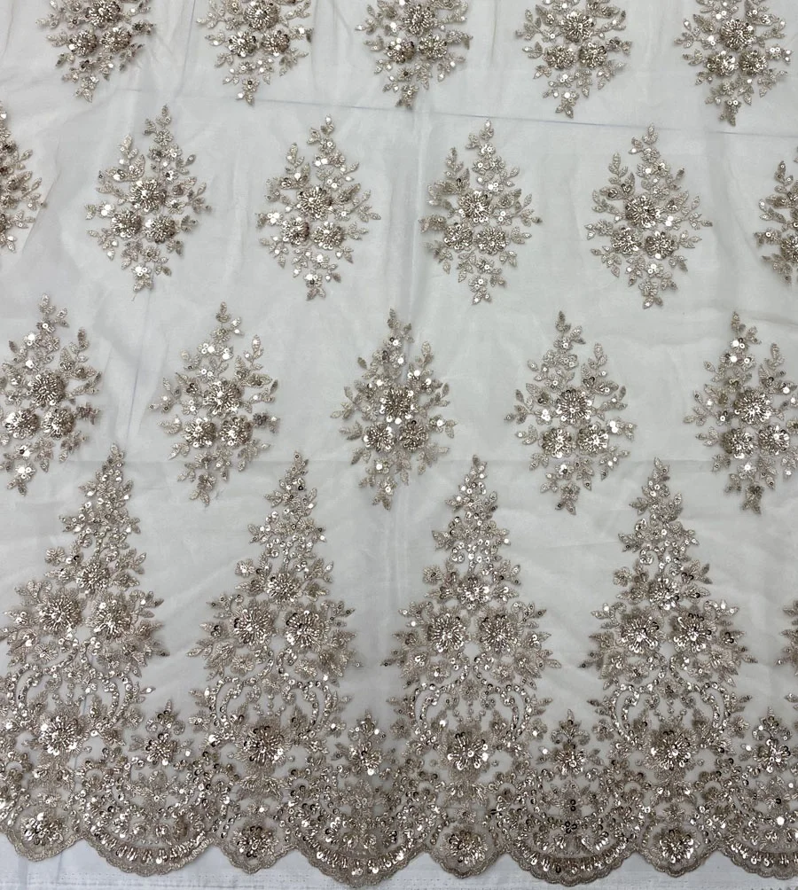 Новейшая мода, машина для изготовления платьев, вышивка бисером и блестками, кружевная ткань для платья