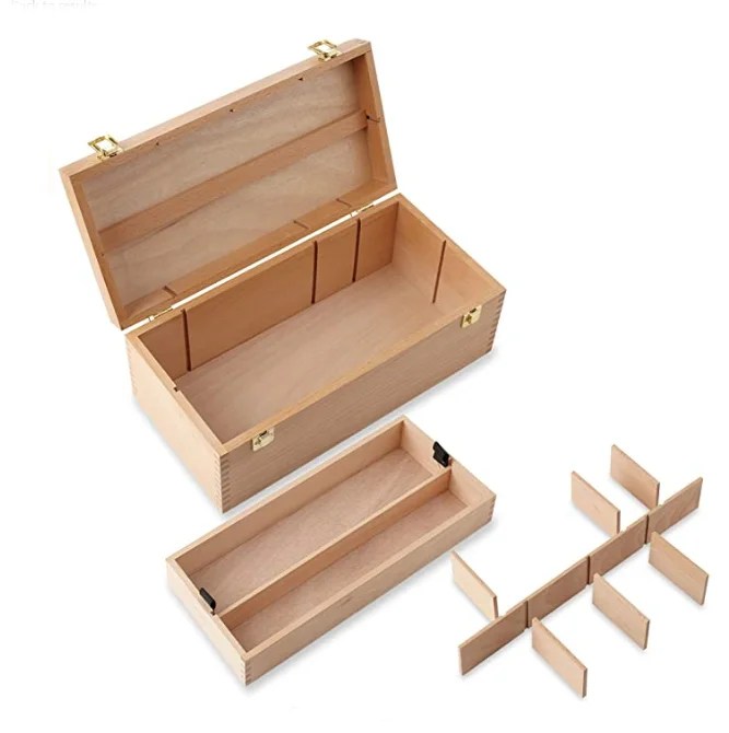 Rectangular Wooden Jewelry Box Antique Gift Custom Wooden Box