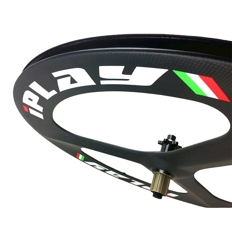 
2019 newest thru axle 100*15 disc brake 3 spokes wheel mtb carbon 3 spoke wheel 142*12 disc brake carbon tri spoke 