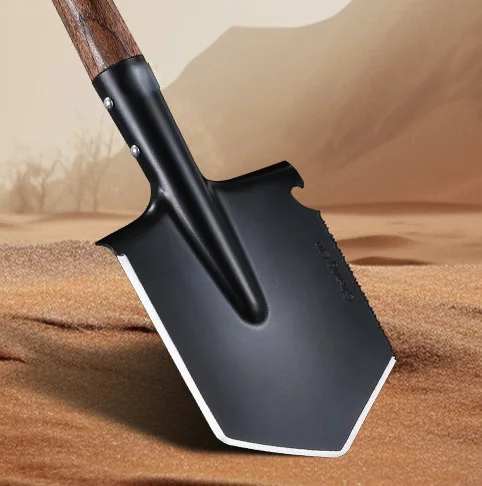 Multifunctional Outdoor Shovel with Wooden Handle Short Handle Spades & Shovels