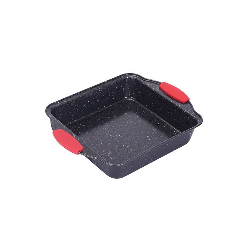 Factory silica gel handle pumpkin cake mold bread pan carbon steel baking pan