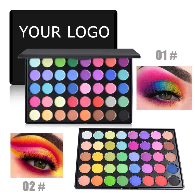 40 Color Big  Eyeshadow  Palette High Pigment LOW MOQ Custom Private Label Waterproof Eye Make Up