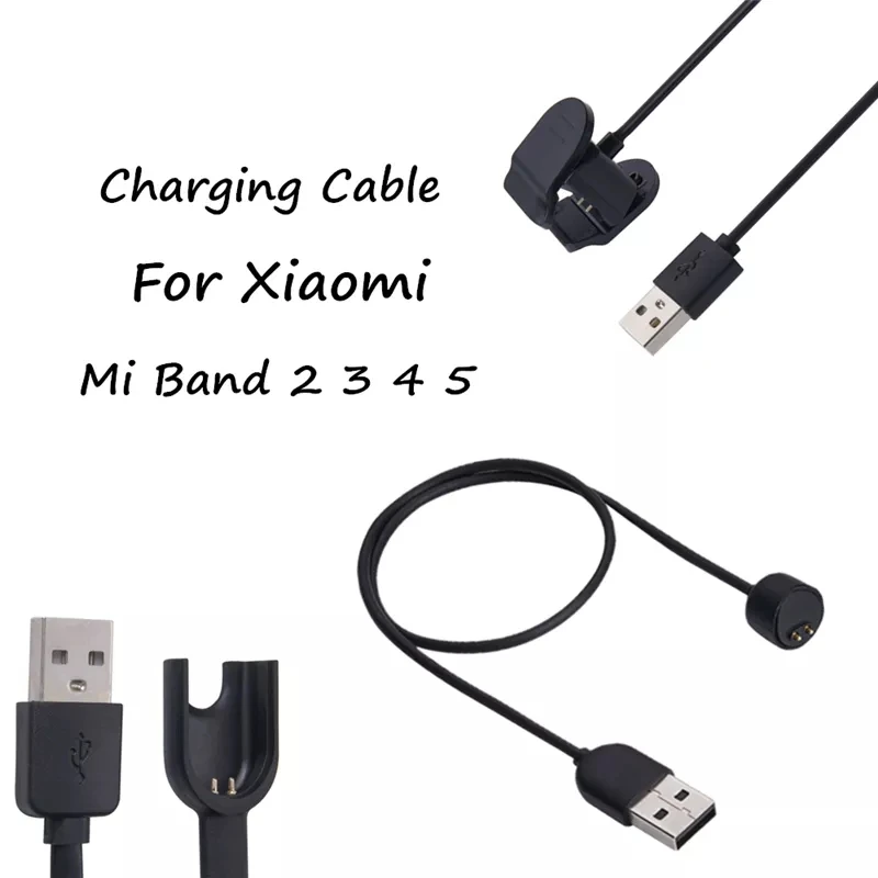 
Charger Wire For Xiaomi Mi Band 5 4 3 2 Smart Wristband bracelet For Mi band 5 Charging cable Miband 4 3 USB Charger Cable 