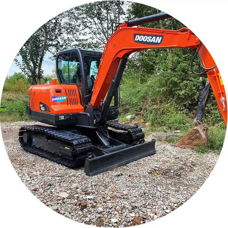 Импортный оригинальный экскаватор Doosan DX60 60 55, гидравлический гусеничный экскаватор, 6-тонный мини-экскаватор для продажи