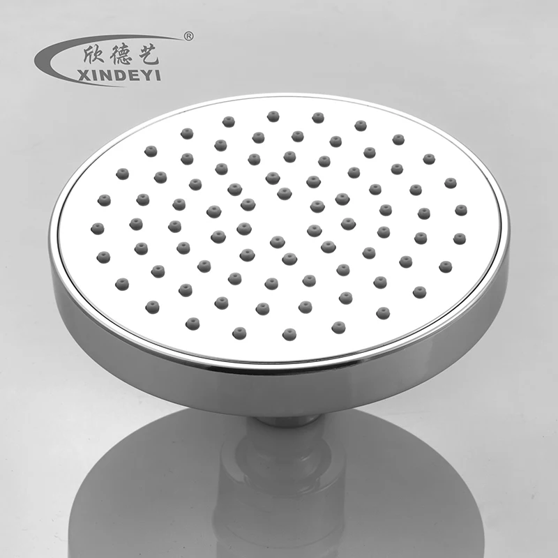 Factory Direct Sales Good Quality Bathroom Round Shower Head ABS Plastic Chromed Overhead Shower Head