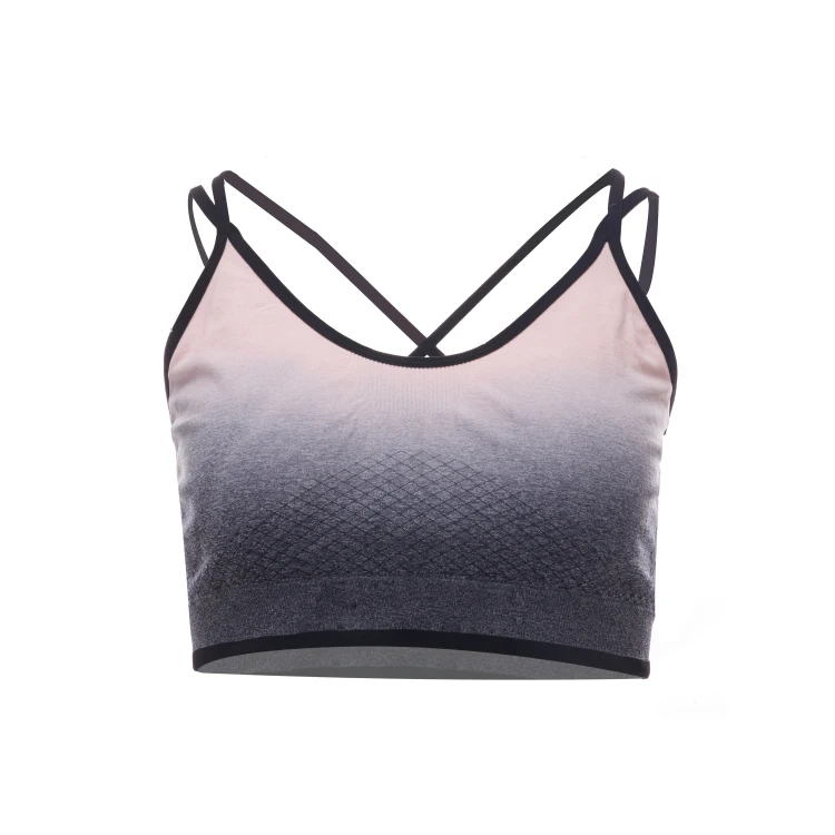Custom Wholesale Women Active Seamless Wear Gym Tank Yoga Fitness Crop Cami Top