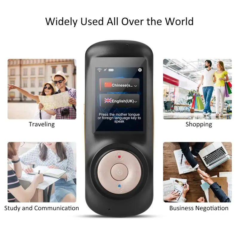 
Free Shipping multi language translator with 2.4inch Capacitive Touch Screen 