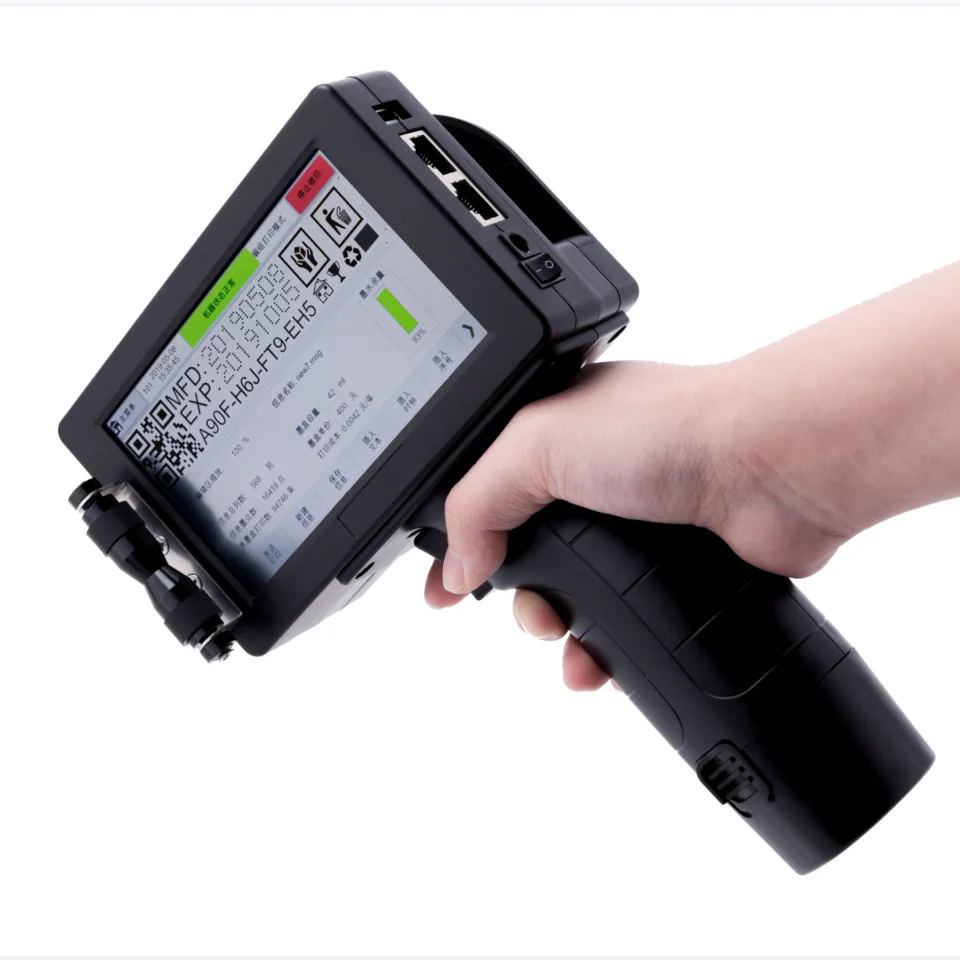 DOCOD G300E 25.4MM Handheld Inkjet Thermal Printer For Bottle Paper Box Printing Machine