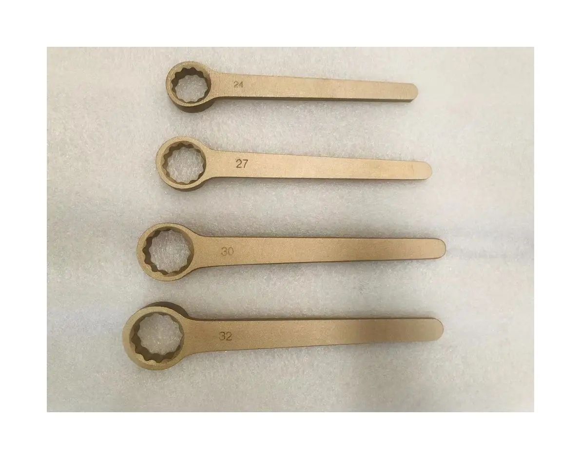 Hot Sale Germany DIN Standard non sparking tools beryllium copper 19mm single Ring Wrench