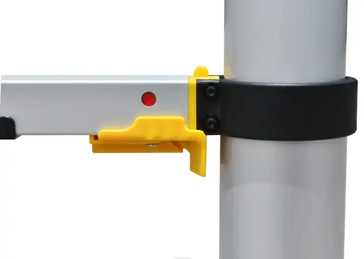 EN131  Heavy duty soft close One-Button Release Foldable Aluminum Telescopic Ladder portable