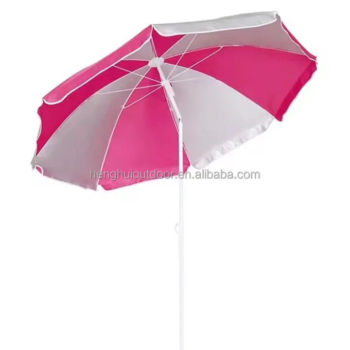 Wholesale Custom Printed parasols Promotional Advertising umbrellas Windproof Outdoor Beach Umbrella With Tilt Mechanism