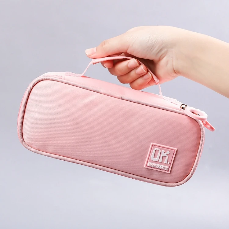 Durable Multifunctional Pencil Case Built-in Writable Whiteboard With 1 Erasable Pen For School Students