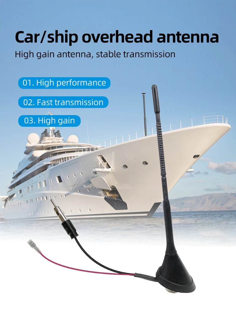 Waterproof customizable high gain 20dB2 Directional roof  Antenna  170-240MHz 1452-1492MHZ dab antenna
