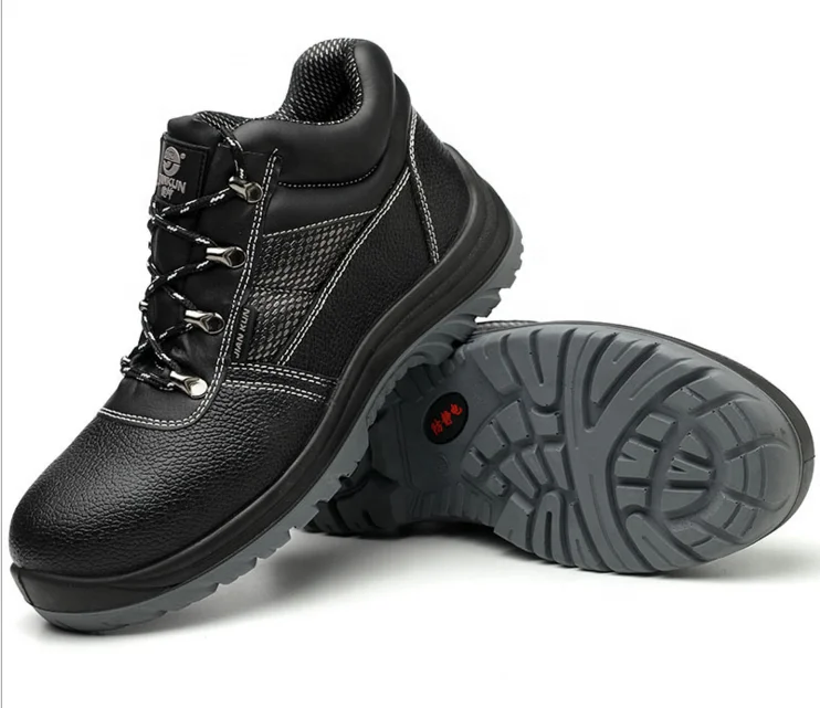 
Safety shoes leather PU Steel Toe Work Shoes 