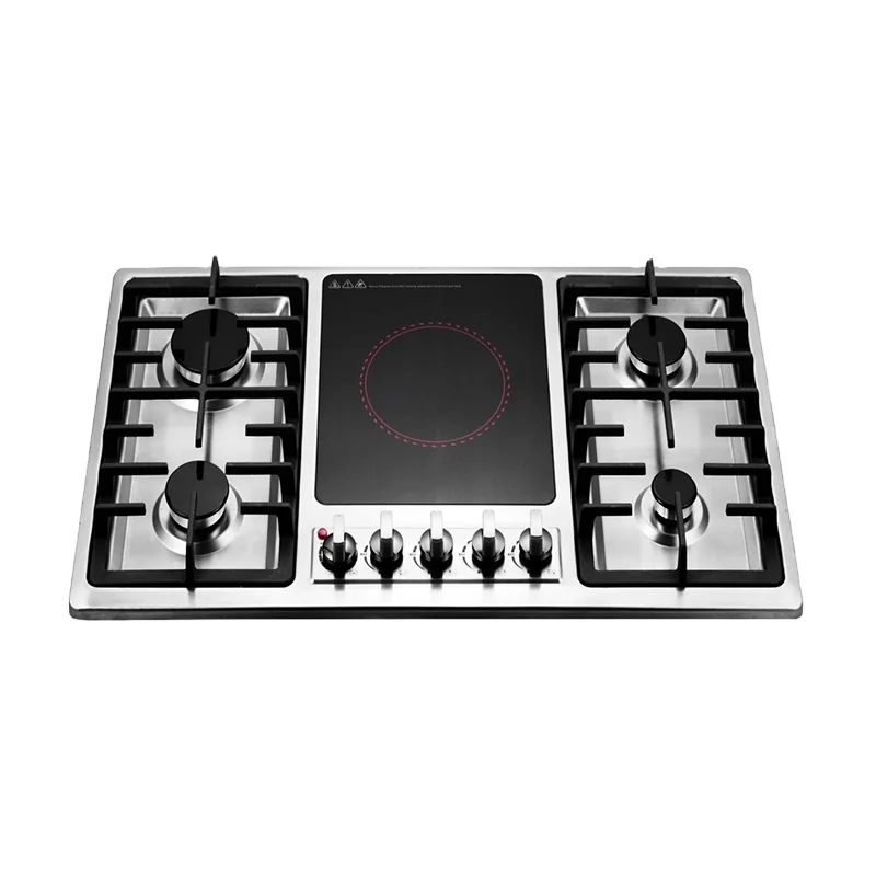 Built in gas electric burner cooktop 90cm stainless steel gas hob with ceramic burners