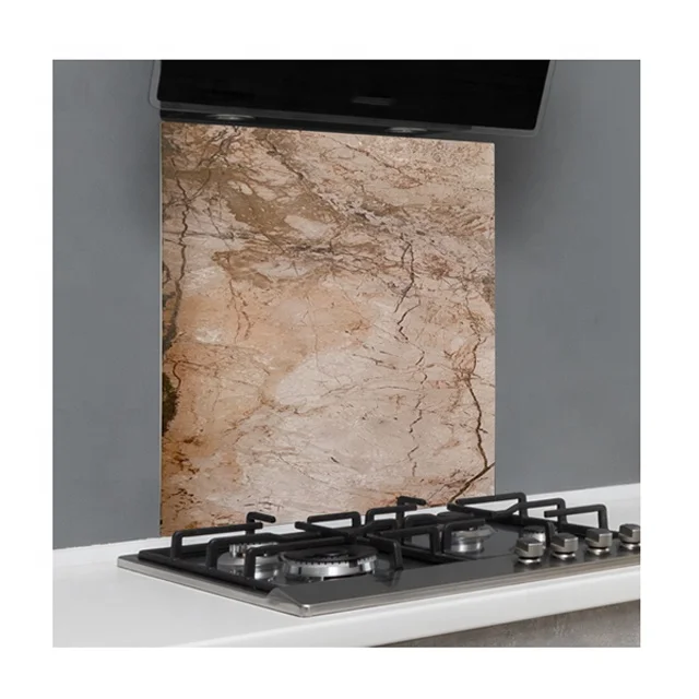 Back painted mirror tempered colored glass for kitchen splashbacks backsplash wall cooktop stove glass