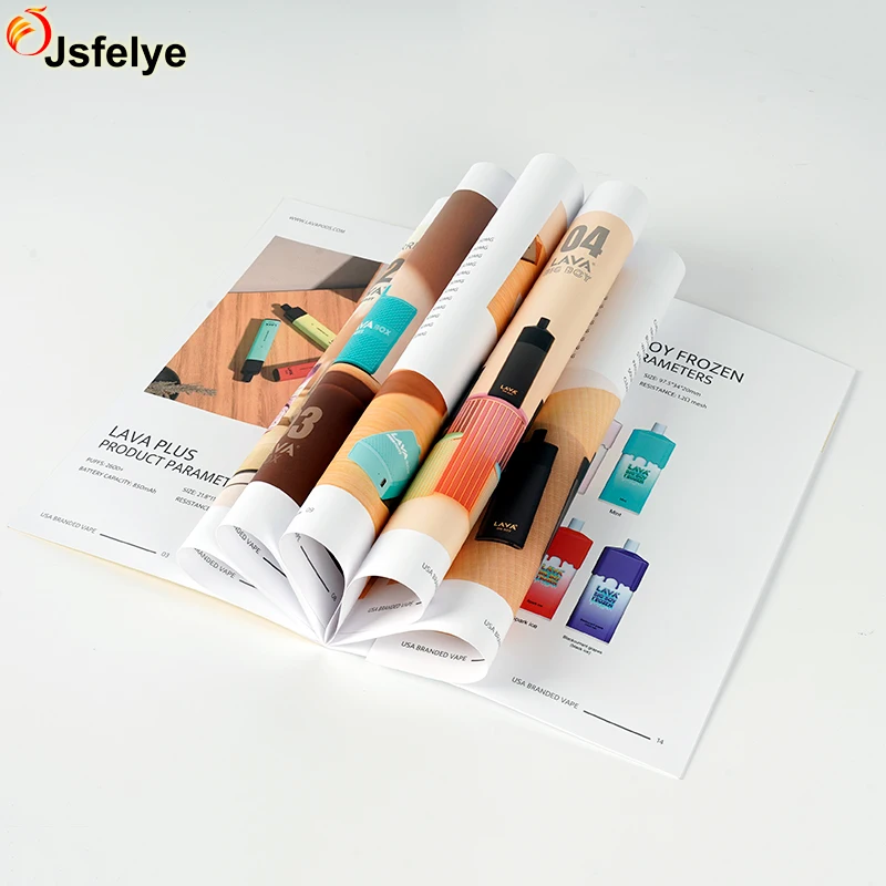 Customized saddle stitch enterprise brochure product pamphlet