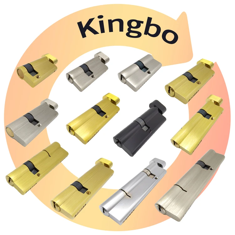 Lock Cylinder Brass Mortise Single Open Knob One Key Euro Casement Door Apposite Body T-handle Durable OEM High Quality Security