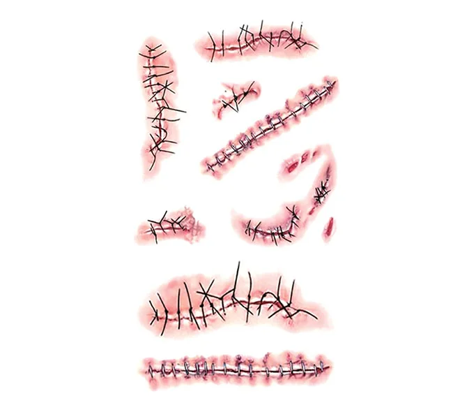 water proof bruises and cuts to use for halloween temporary tattoo face body scars tattoo
