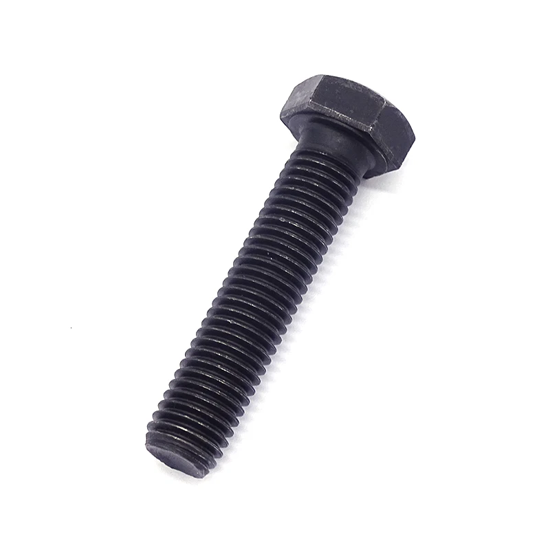 Black Steel Hexagon Bolts M12 M13 DIN933 Fasteners with 18X80 MM 8.8 Hex Head Nuts Bolts in Sizes M6 Bouten M10 Tuerca Y Perno