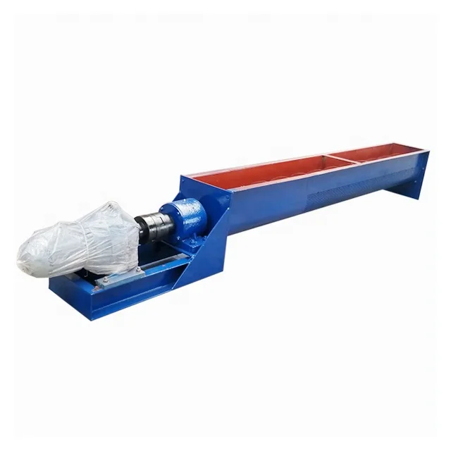 Industry U Shape Shaftless Spiral Screw Conveyor For Sand Cement Mineral Powder