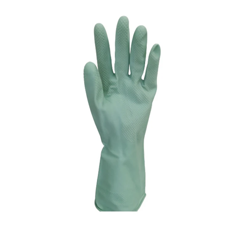 
70gsm Sprayed Flocklined Wholesale Waterproof Latex Gloves For Factory Gardening Cleaning 