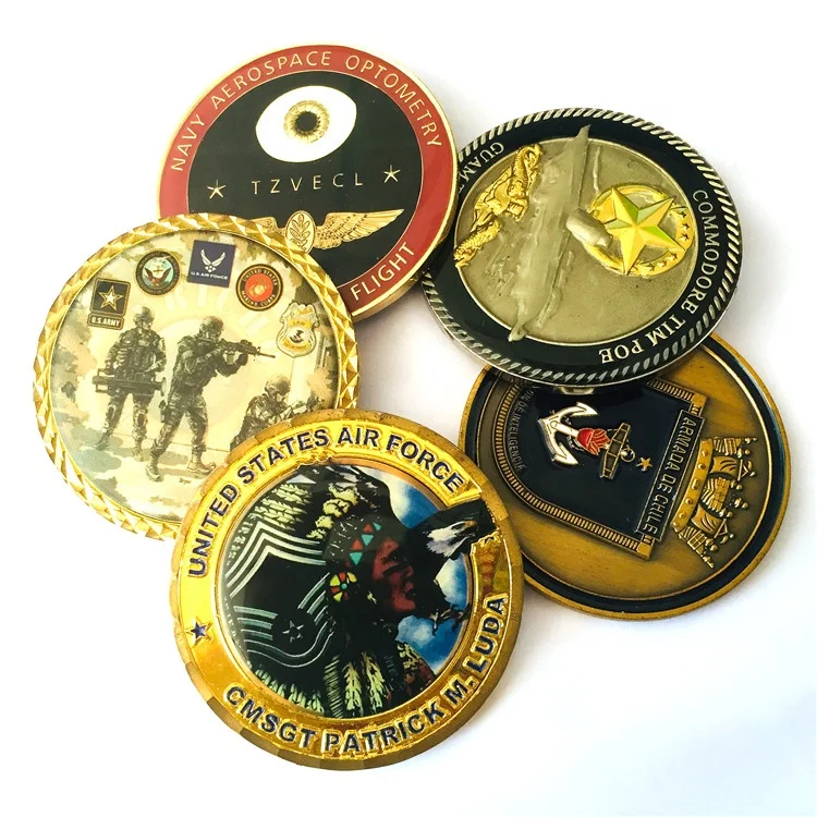 custom free 3D medallions medal coins metal commemorative coins for decor and souvenir medal