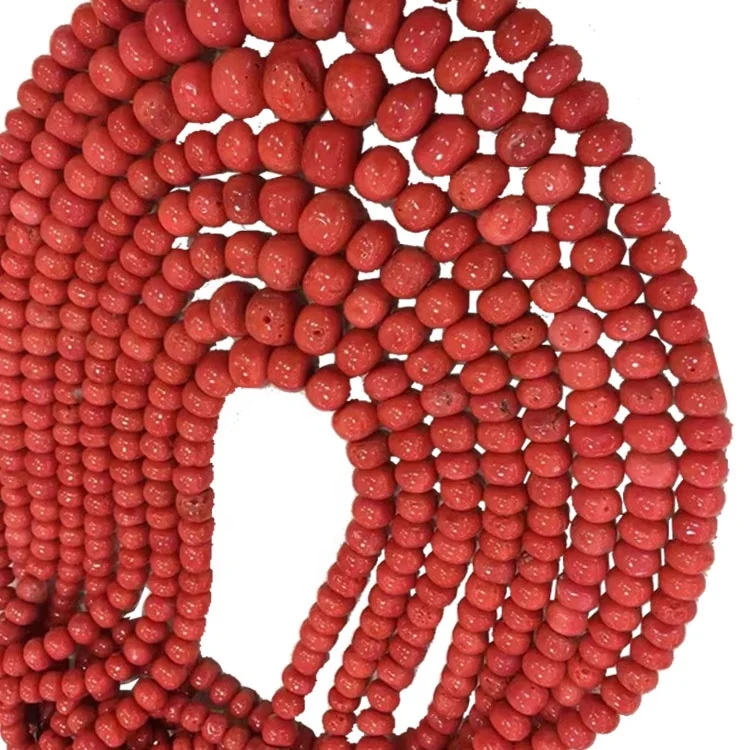 Natural red coral jewelry color raceme hot selling gem wholesale coral beads of any shape