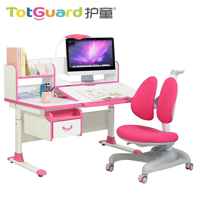Height adjustable study desk and