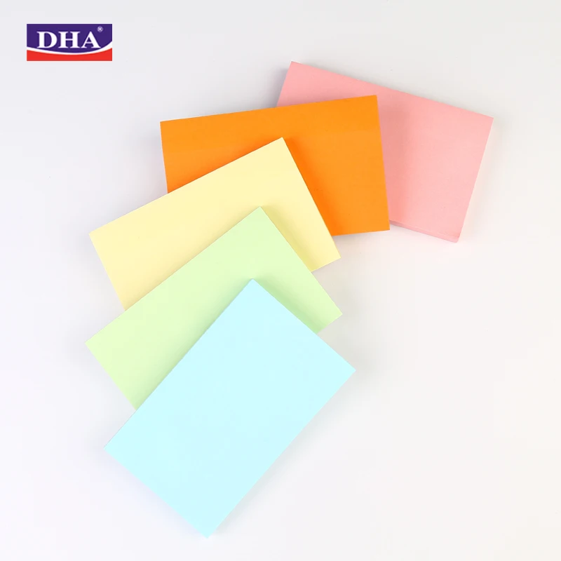 Removable Sticky Notes, 100 Sheets/Pad, 3*5 Plain Self Stick  Note Memo