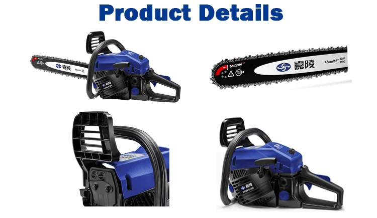 Professional Gasoline Chainsaw 56cc 2 Stroke 20IN Petrol Chain saws 2500w Big Powerful Wood Tree Cutting Machine