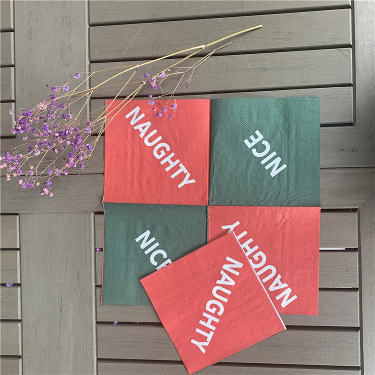 
personalized colored pocket folded table party paper napkins for dinner 