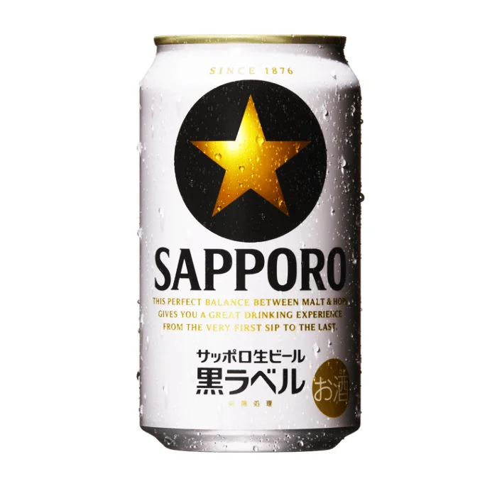 Японские пивоварни sapporo 350 мл, смесь напитков, пивоваренный спирт