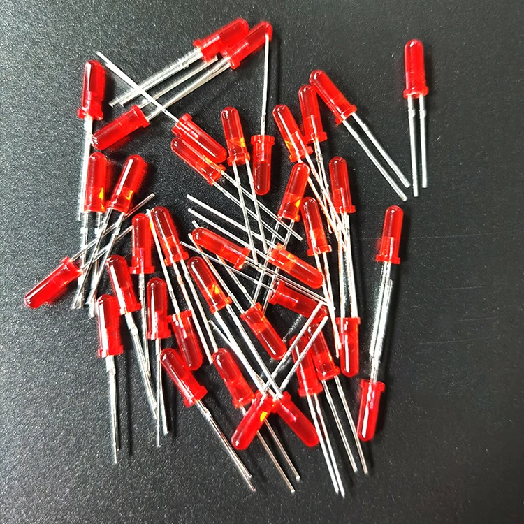 Высокое качество низкая цена под заказ 10 мм высокая яркость светодиод красный цвет светоизлучающий диод теплый