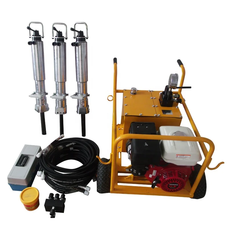 Good quality easy operate manual hydraulic rock separator for breaking granite stone breaking tools