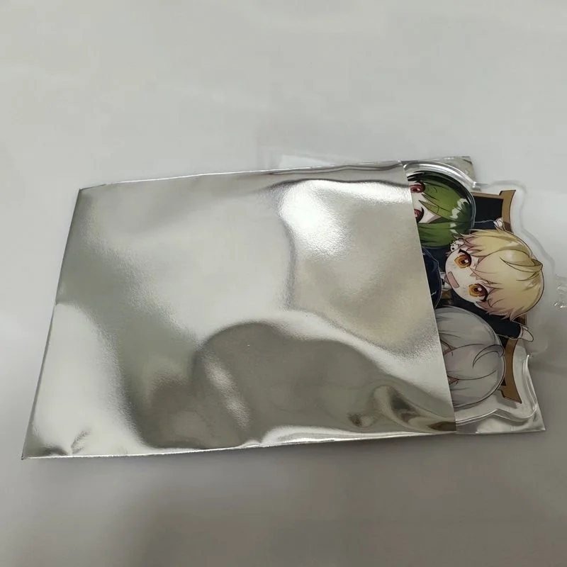 opaque aluminum silver foil Retail bag badge packaging double-sided self-adhesive game card Foil packaging