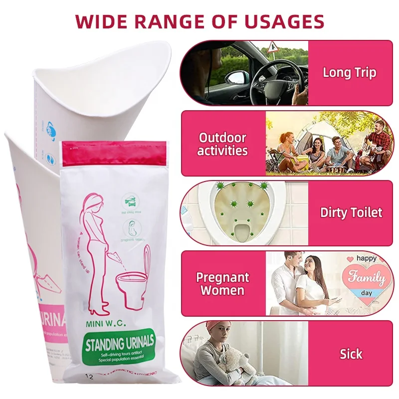 Emergency Urine Bag Outdoor Disposable Urinal Bag Portable Emergency Pee Bag Camping Male Female Kids Adults Toilet