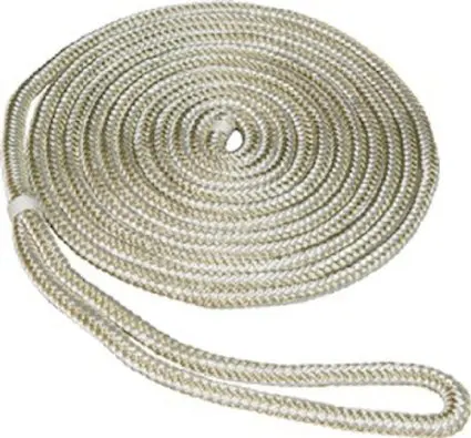 Nylon black/blue double braided rope as anchor rope for mooring boat marine line or other marine supplies