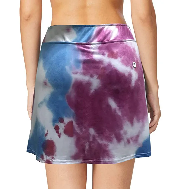 Wholesale Women Summer Athletic Pockets Tennis Sportswear Clothing Tennis Skirts  Casual Quantity Fitness Gym Western