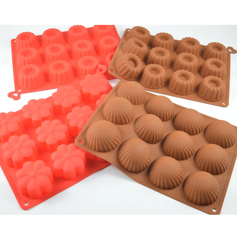 HYRI-CKM-303 Custom Flower Decorating Tools Silicone Baking Cake Molds  Silicone Mold For Chocolate Candy Cookies Molds