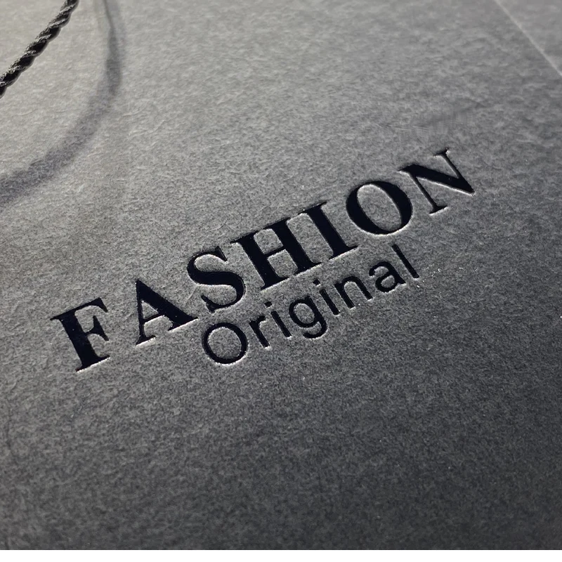 Luxury Black Small Custom Black Luxury Hang Tags for Clothes with your Own Logo