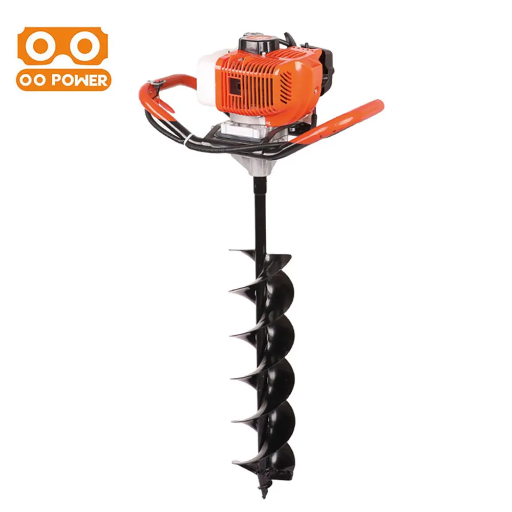 O O Power Two Stroke 52cc High quality EA52 Earth Auger Hoe Digger Drill 2 stroke earth auger