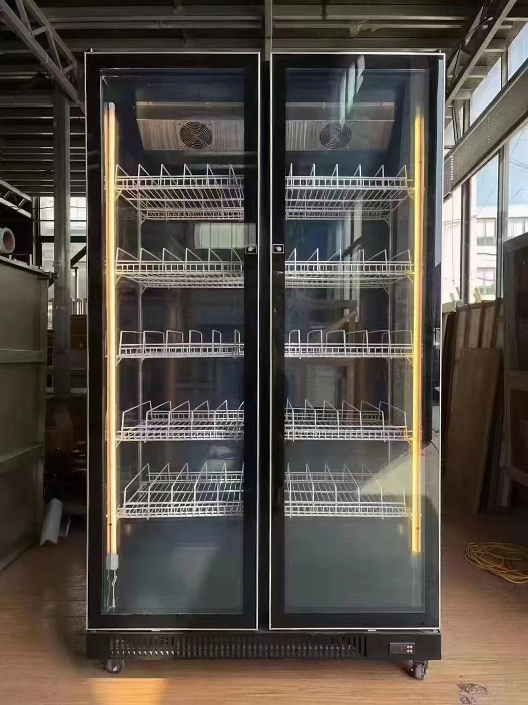 2 Door Air Cooling Beverage Cooler Beverage cooler Drink Refrigerator