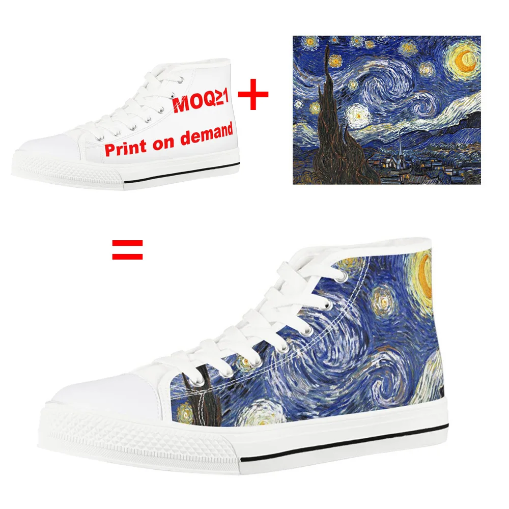 Christmas pattern, print, logo can be customized for men and women couples canvas designer sneakers