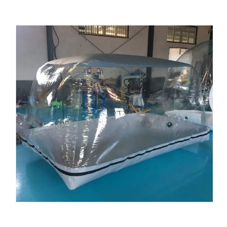 Factory price transparent outdoor car storage capsule inflatable garage car cover