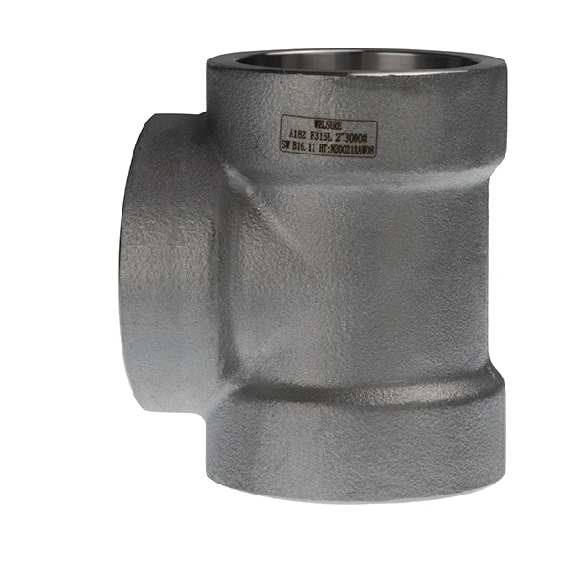 3000LB S32205 PIPE FITTINGS Stainless Steel forged Fittings Tee